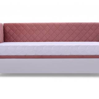 ArtIdz Čalúnená posteľ SOLO - FIDO | ružová 80 x 200 cm