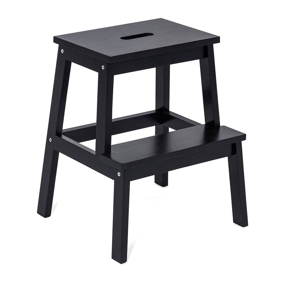 Bonami Essentials Čierna stolička z kaučukového dreva Corg - Bonami Selection